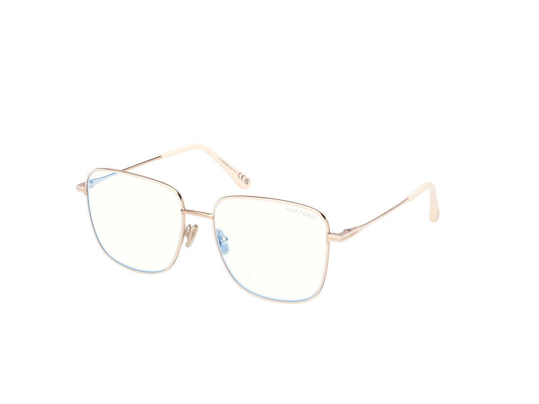 Occhiali da vista tom ford ft6136-b 025 beige square femenino taglia 56mm - Vista principale