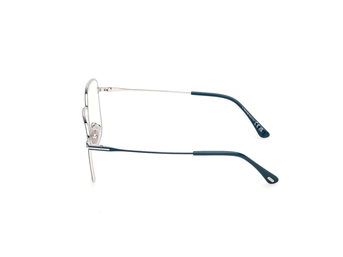 Prescription glasses tom ford ft6136-b 087 azul square femenino size 56mm - Detailed view