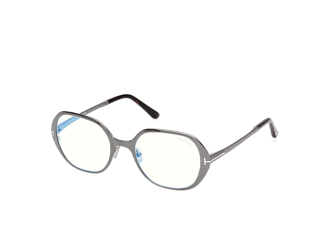 Prescription glasses tom ford ft6137-b 008 plateado geometric femenino size 52mm - Main view
