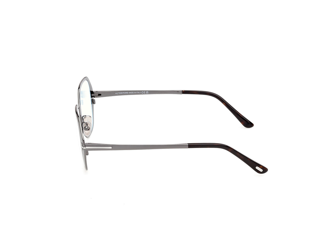 Prescription glasses tom ford ft6137-b 008 plateado geometric femenino size 52mm - Detailed view