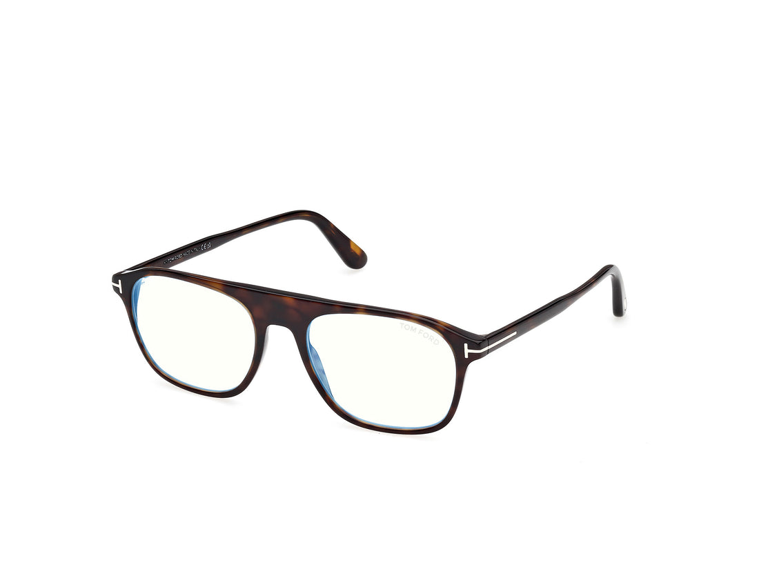 Prescription glasses tom ford ft6167-b 052 havana pilot masculino size 53mm - Main view