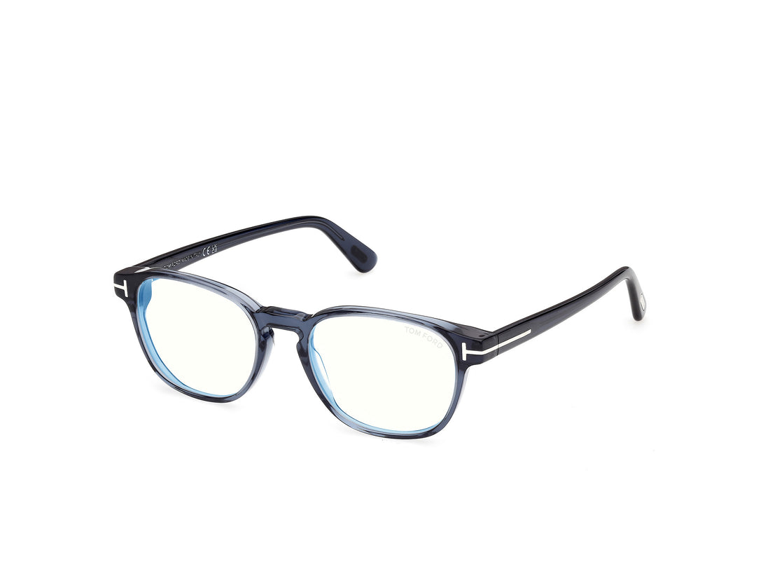Prescription glasses tom ford ft6169-b 090 azul round masculino size 51mm - Main view