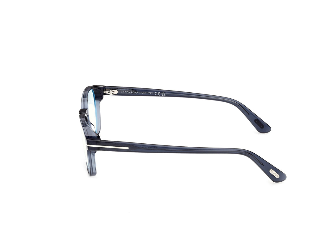 Prescription glasses tom ford ft6169-b 090 azul round masculino size 51mm - Detailed view
