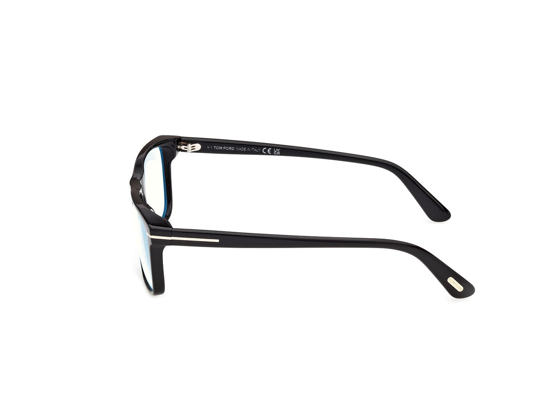 Prescription glasses tom ford ft6170-b 001 negro rectangular masculino size 56mm - Detailed view