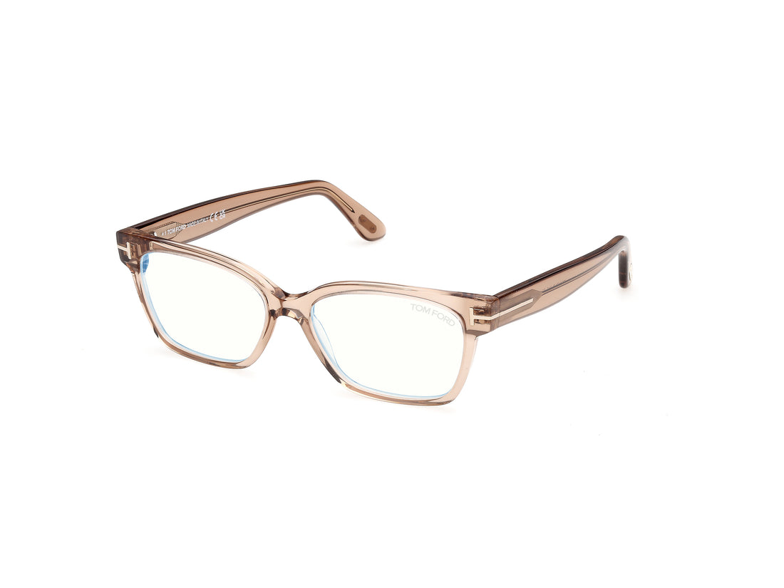 Prescription glasses tom ford ft6171-b 045 marron rectangular femenino size 53mm - Main view