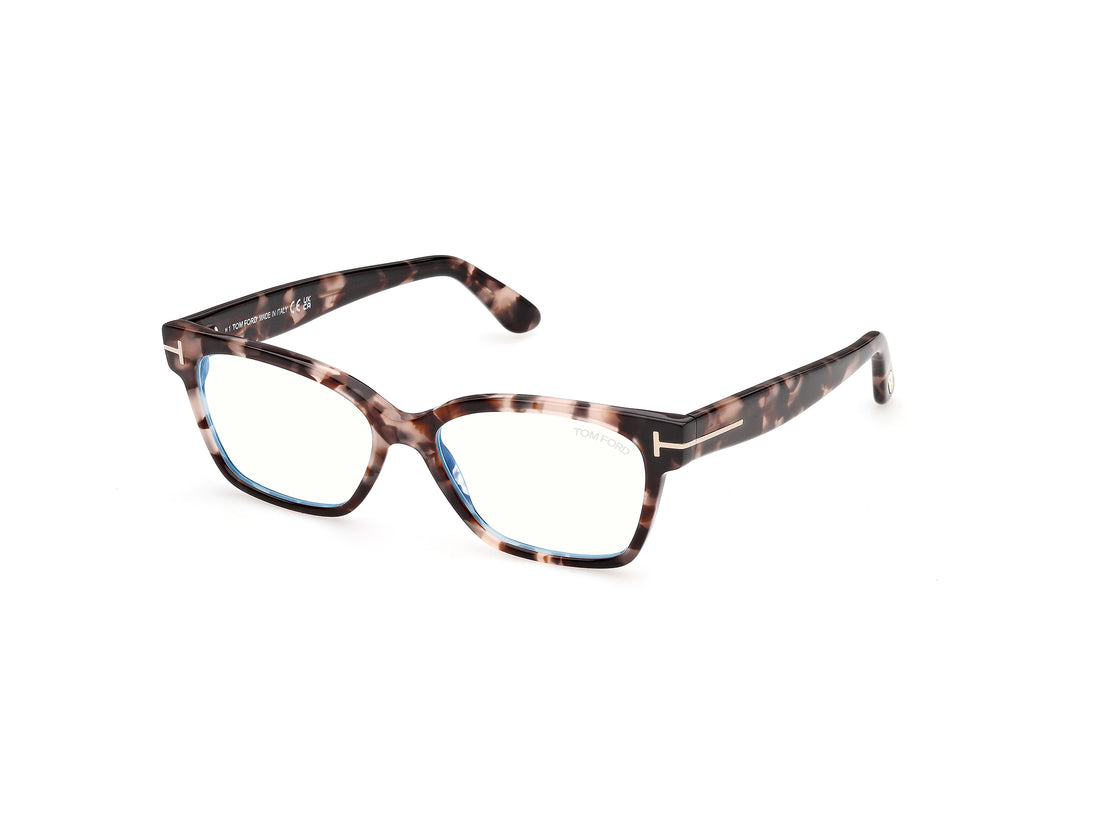 Prescription glasses tom ford ft6171-b 055 havana rectangular femenino size 53mm - Main view