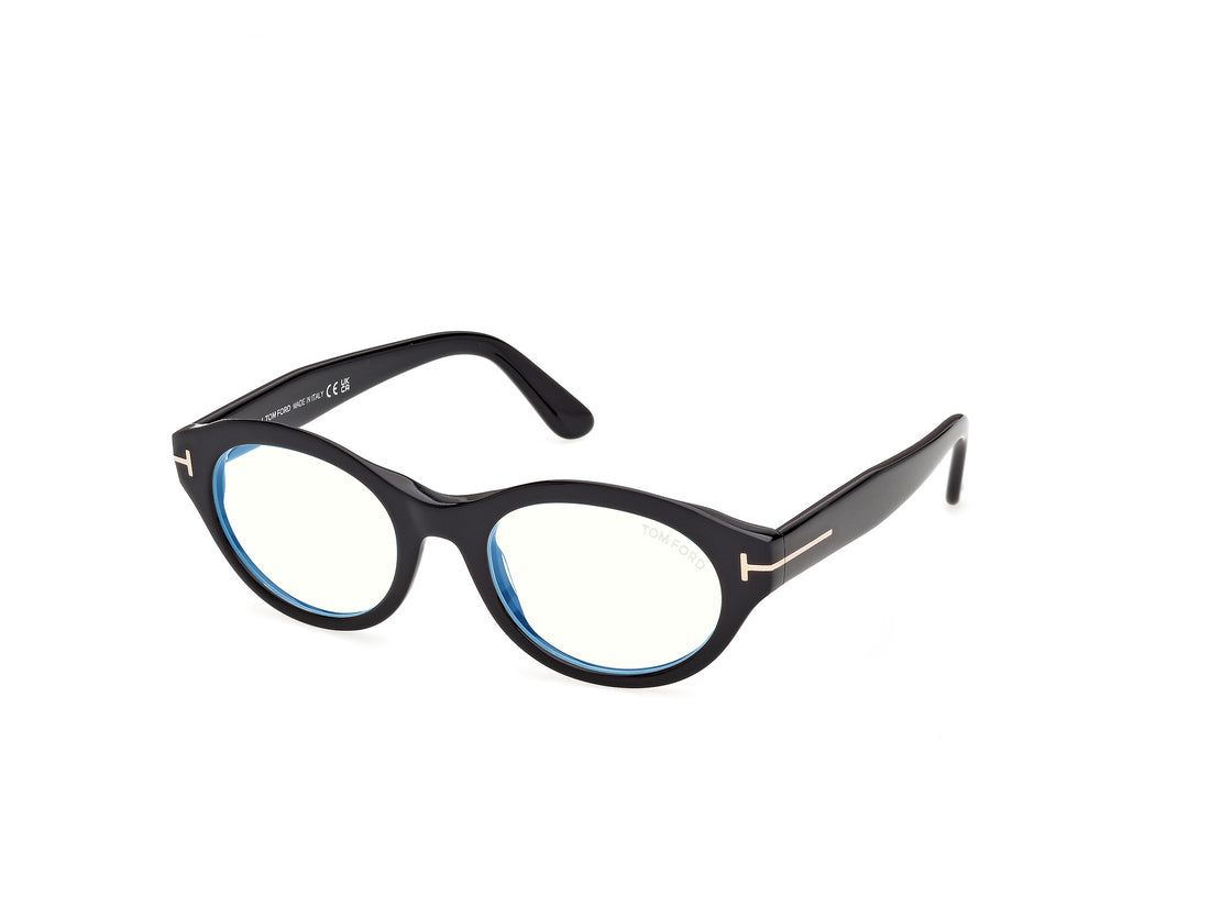 Prescription glasses tom ford ft6172-b 001 negro oval femenino size 51mm - Main view