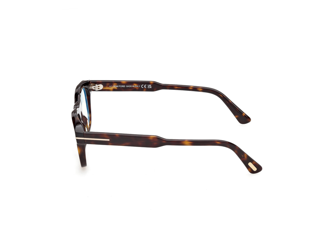 Briller tom ford ft6180-b 052 havana square masculino størrelse 49mm - Detaljeret visning