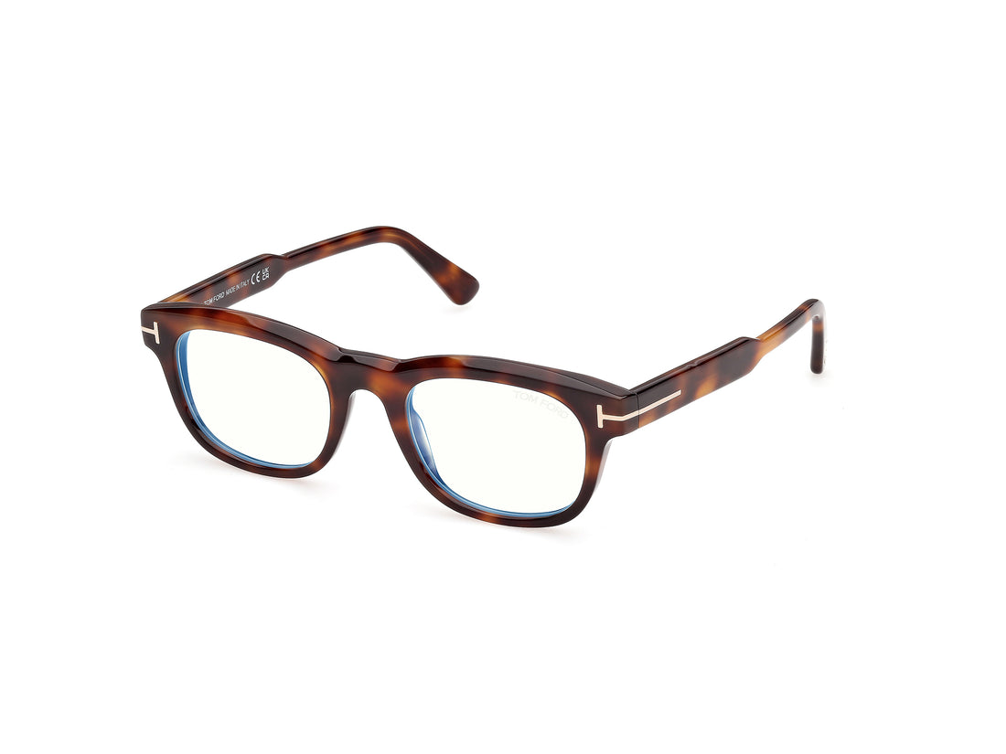 Briller tom ford ft6180-b 053 havana square masculino størrelse 49mm - Hovedvisning