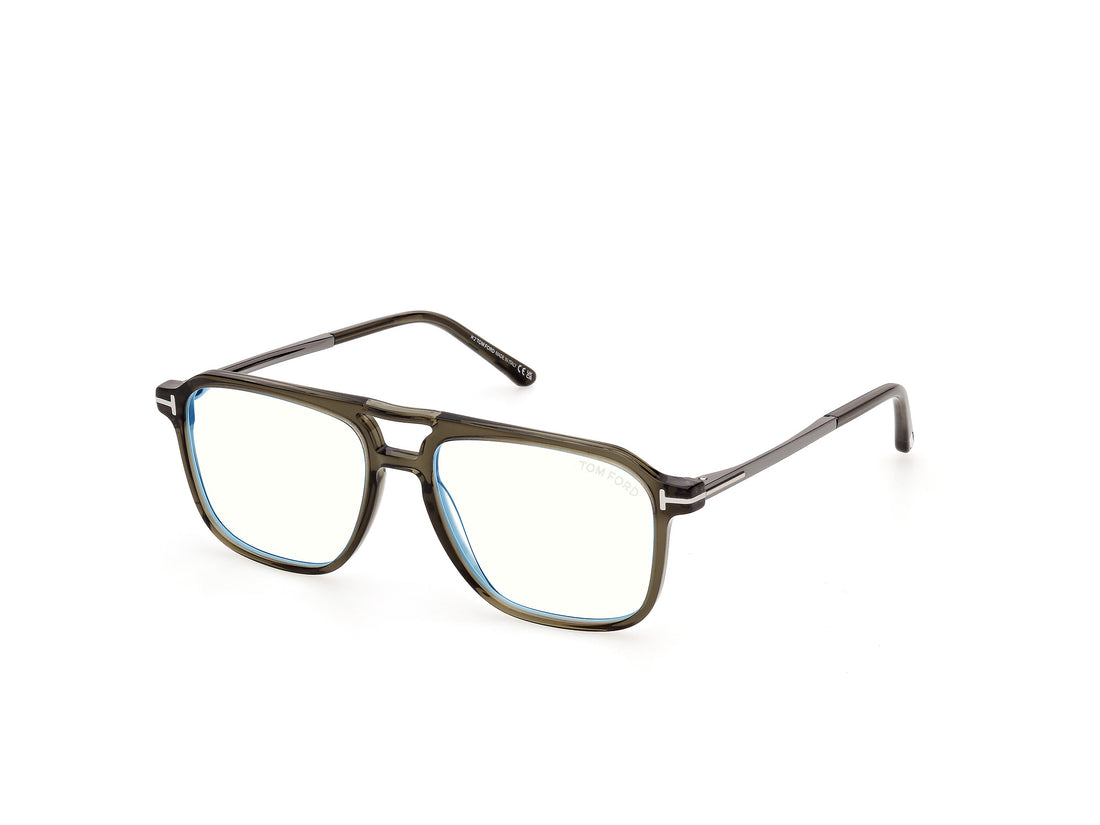 Briller tom ford ft6183-b 096 verde navigator masculino størrelse 54mm - Hovedvisning