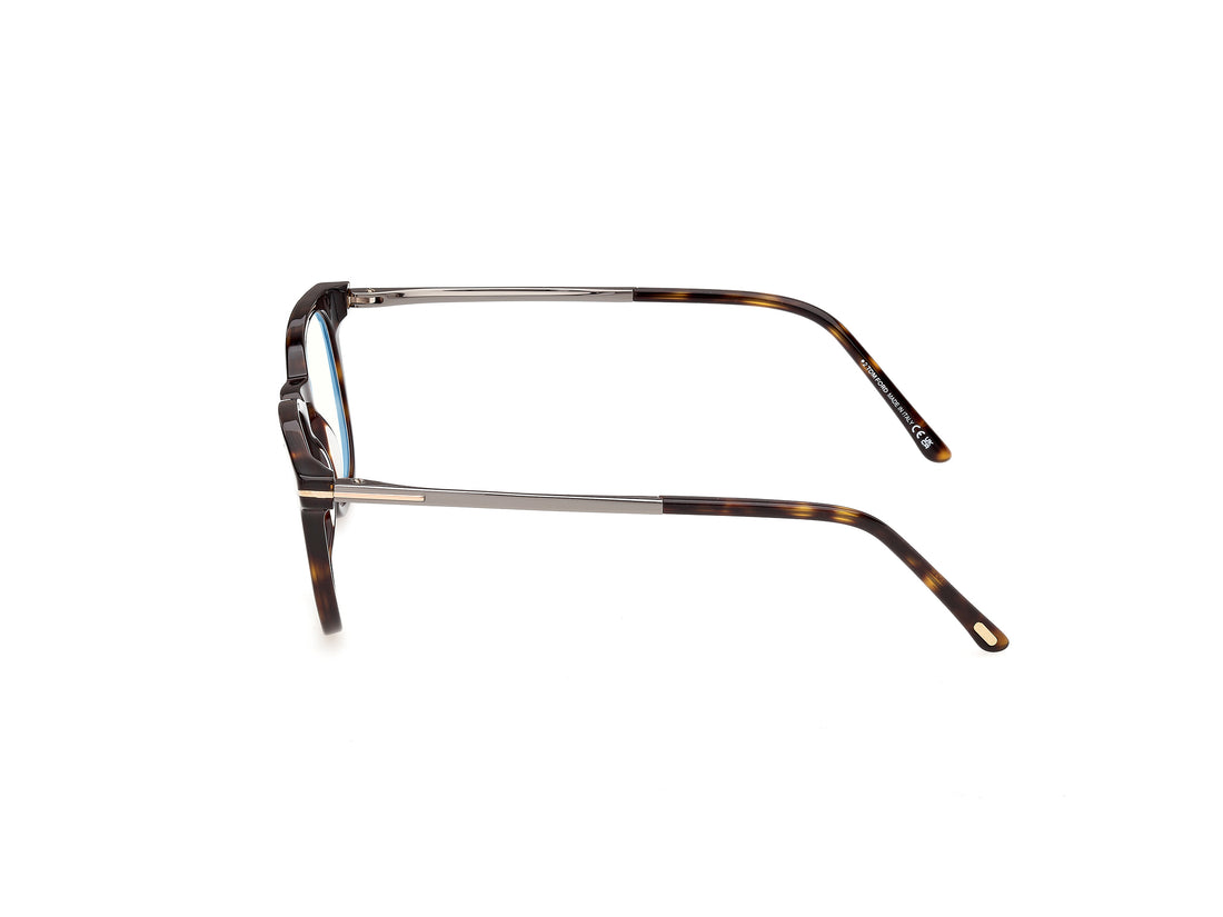 Briller tom ford ft6184-b 052 havana square masculino størrelse 50mm - Detaljeret visning