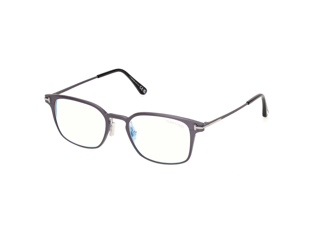 Briller tom ford ft6187-b 020 gris square masculino størrelse 52mm - Hovedvisning