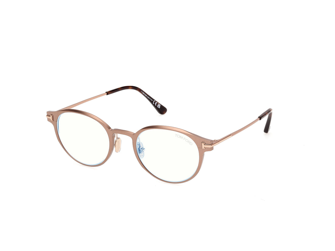 Briller tom ford ft6188-b 035 bronce round masculino størrelse 50mm - Detaljeret visning