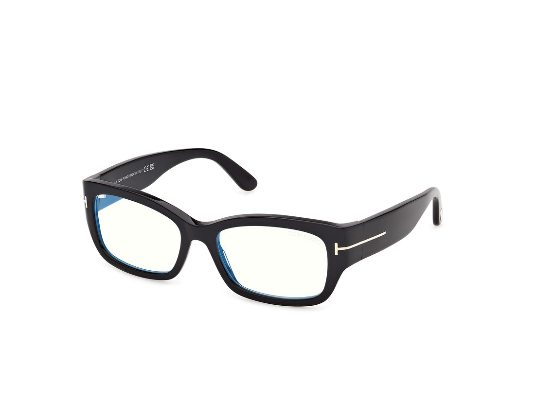 Briller tom ford ft6191-b 001 negro rectangular femenino størrelse 55mm - Hovedvisning