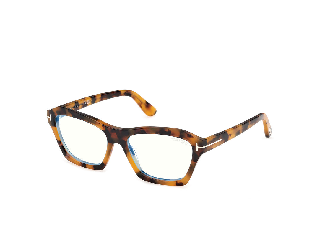 Briller tom ford ft6192-b 056 havana geometric femenino størrelse 55mm - Hovedvisning