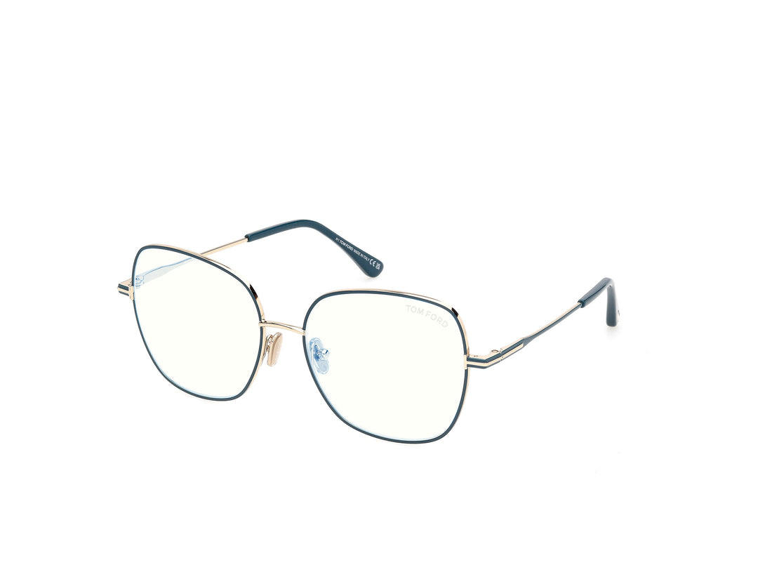 Briller tom ford ft6196-b 087 azul square femenino størrelse 56mm - Hovedvisning