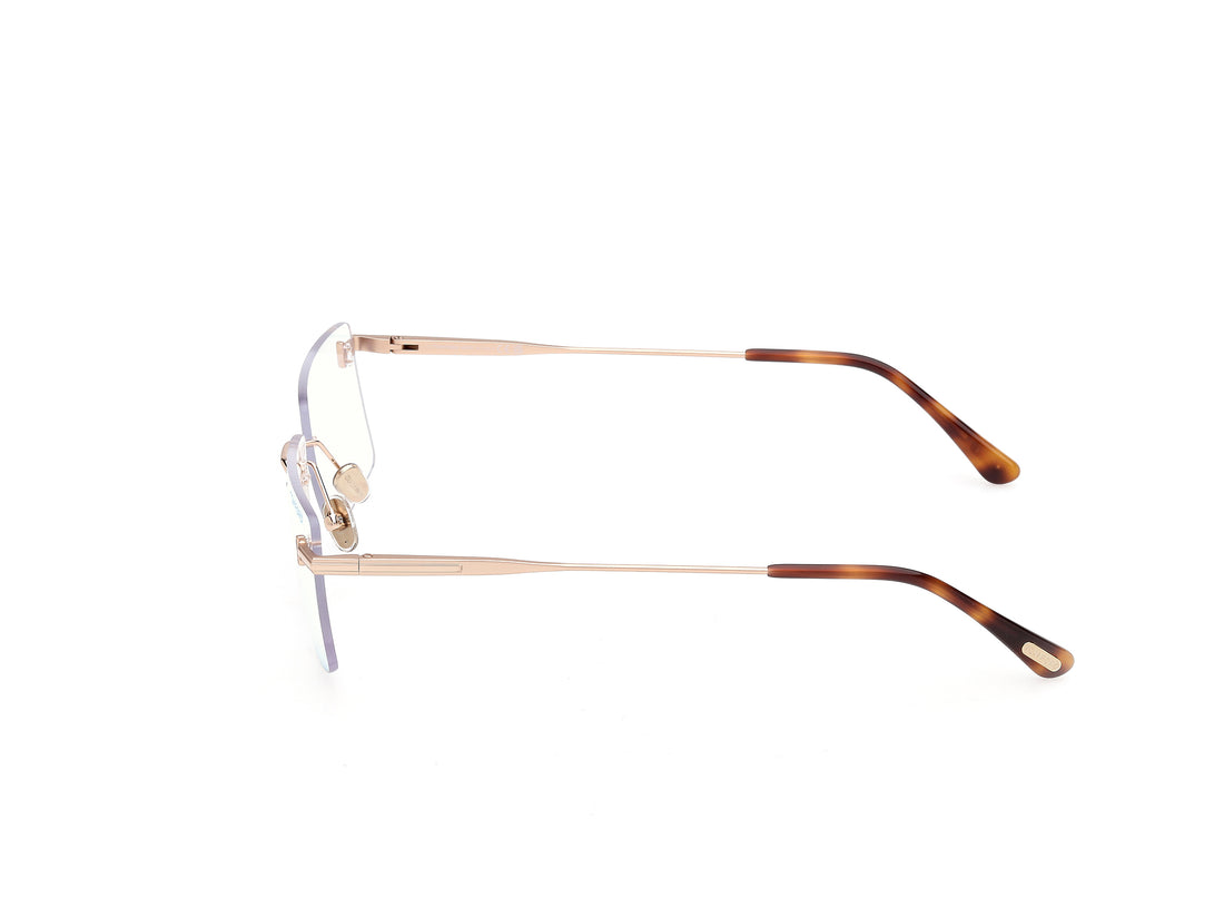 Briller tom ford ft6197-b 028 dorado rectangular masculino størrelse 58mm - Detaljeret visning