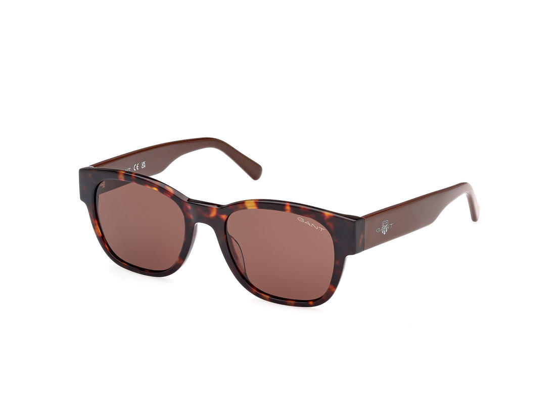 Sunglasses gant ga00009 52e havana square masculino size 53mm - Main view
