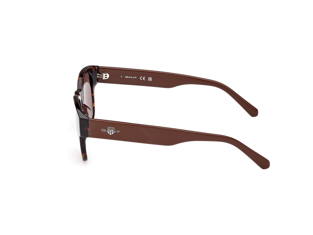 Sunglasses gant ga00009 52e havana square masculino size 53mm - Detailed view