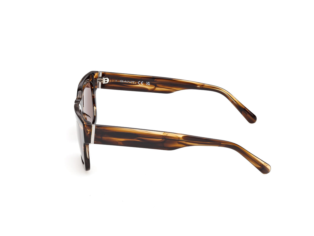 Sunglasses gant ga00042 56j havana square masculino size 54mm - Detailed view