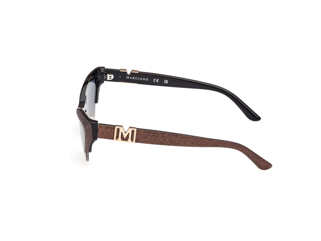 Gafas de sol guess by marciano gm00006 05w negro cat eye femenino talla 59mm - Vista de detalle