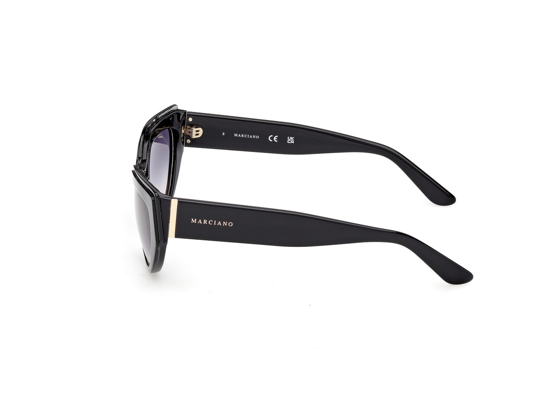 Gafas de sol guess by marciano gm00028 01b negro cat eye femenino talla 55mm - Vista de detalle