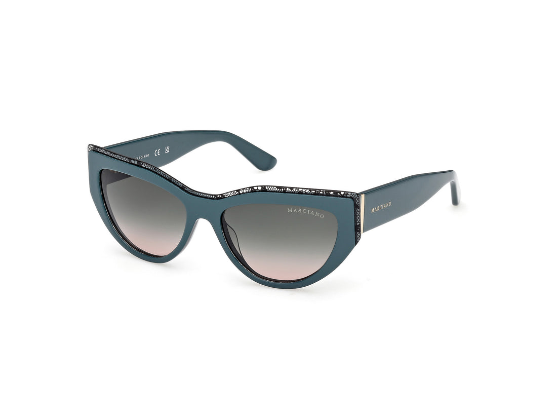 Sunglasses guess by marciano gm00028 89b azul cat eye femenino size 55mm - Main view