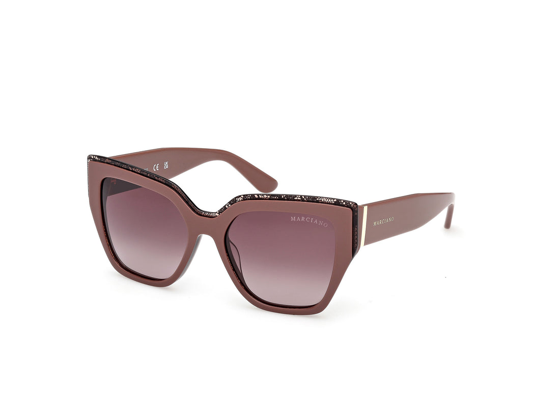 Sunglasses guess by marciano gm00029 59f beige square femenino size 53mm - Main view