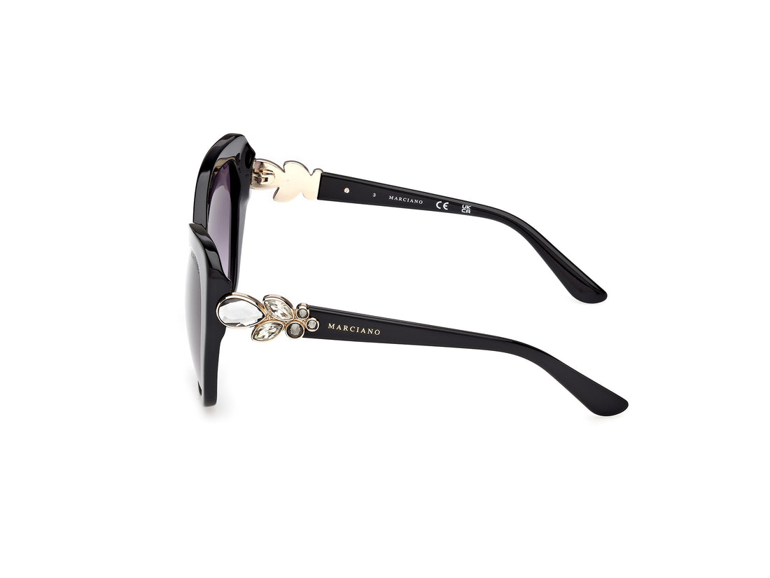 Gafas de sol guess by marciano gm00032 01b negro butterfly femenino talla 55mm - Vista de detalle