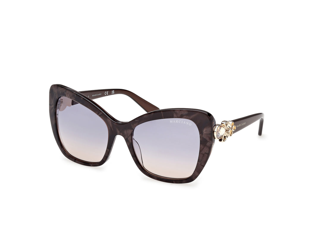 Sunglasses guess by marciano gm00032 50w marron butterfly femenino size 55mm - Main view