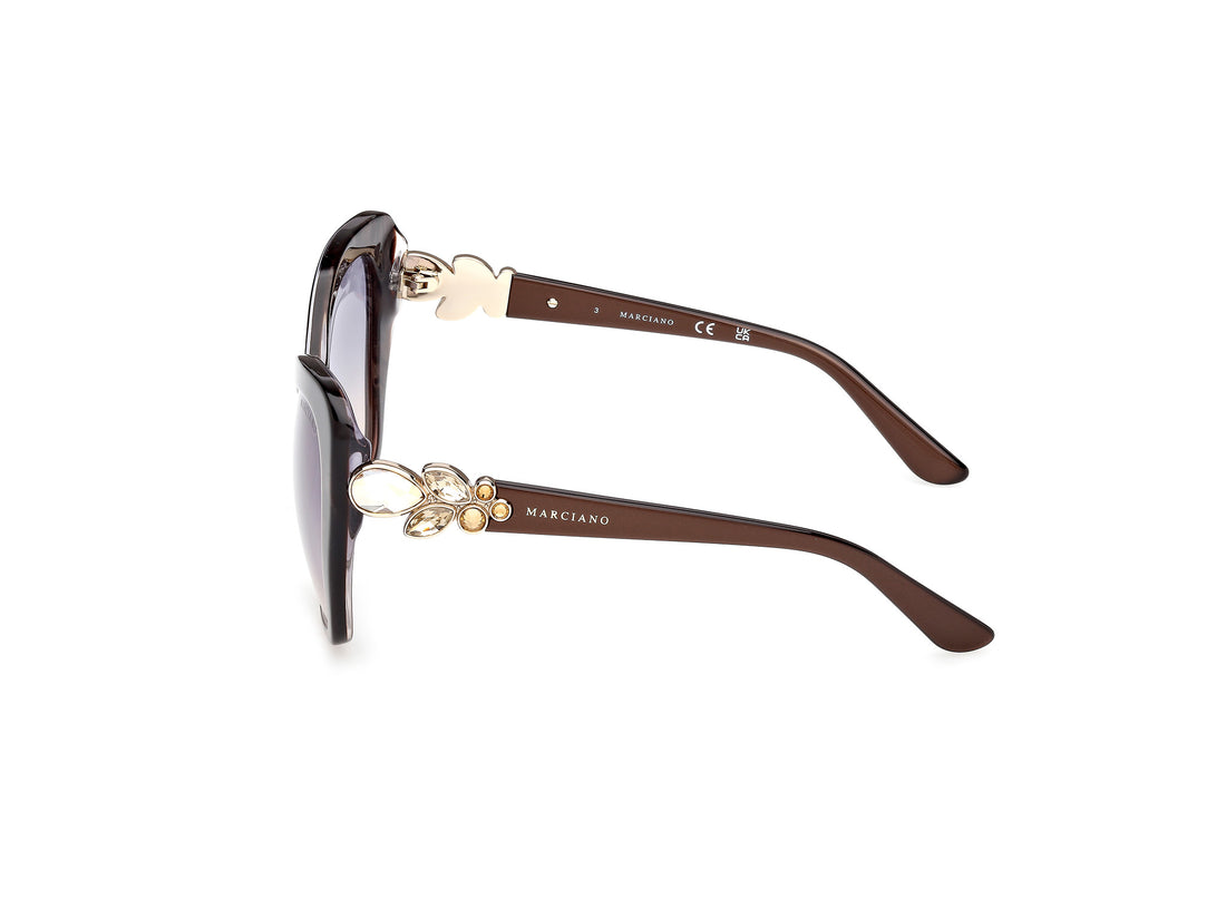 Gafas de sol guess by marciano gm00032 50w marron butterfly femenino talla 55mm - Vista de detalle