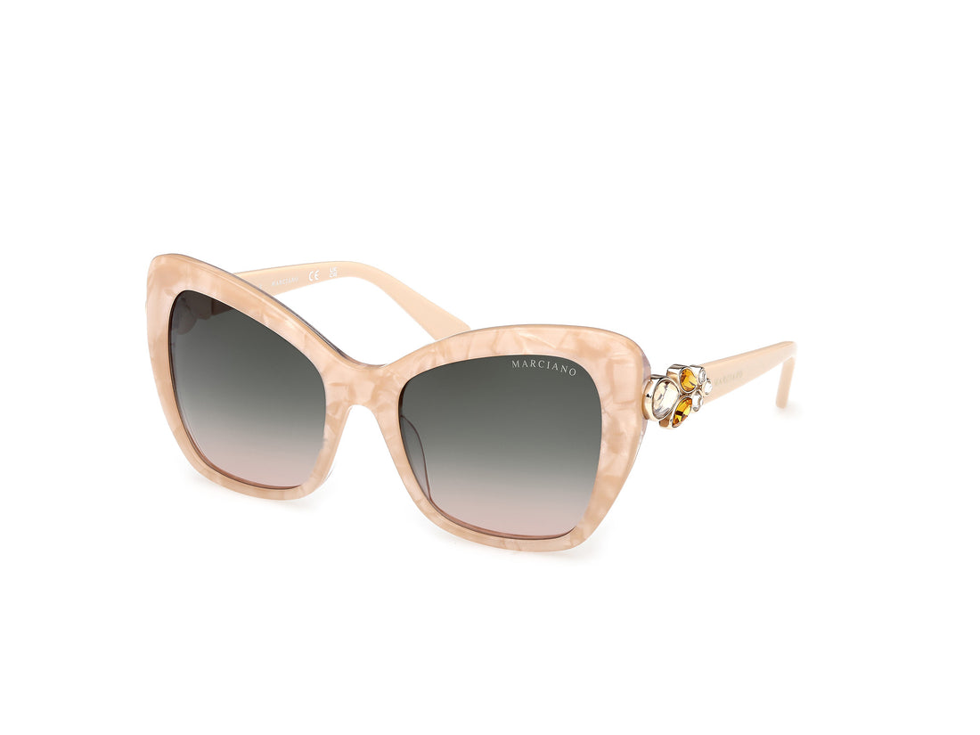 Sunglasses guess by marciano gm00032 59b beige butterfly femenino size 55mm - Main view