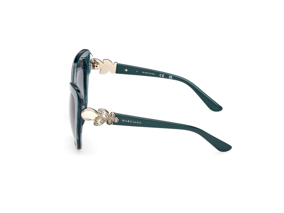 Gafas de sol guess by marciano gm00032 89p azul butterfly femenino talla 55mm - Vista de detalle