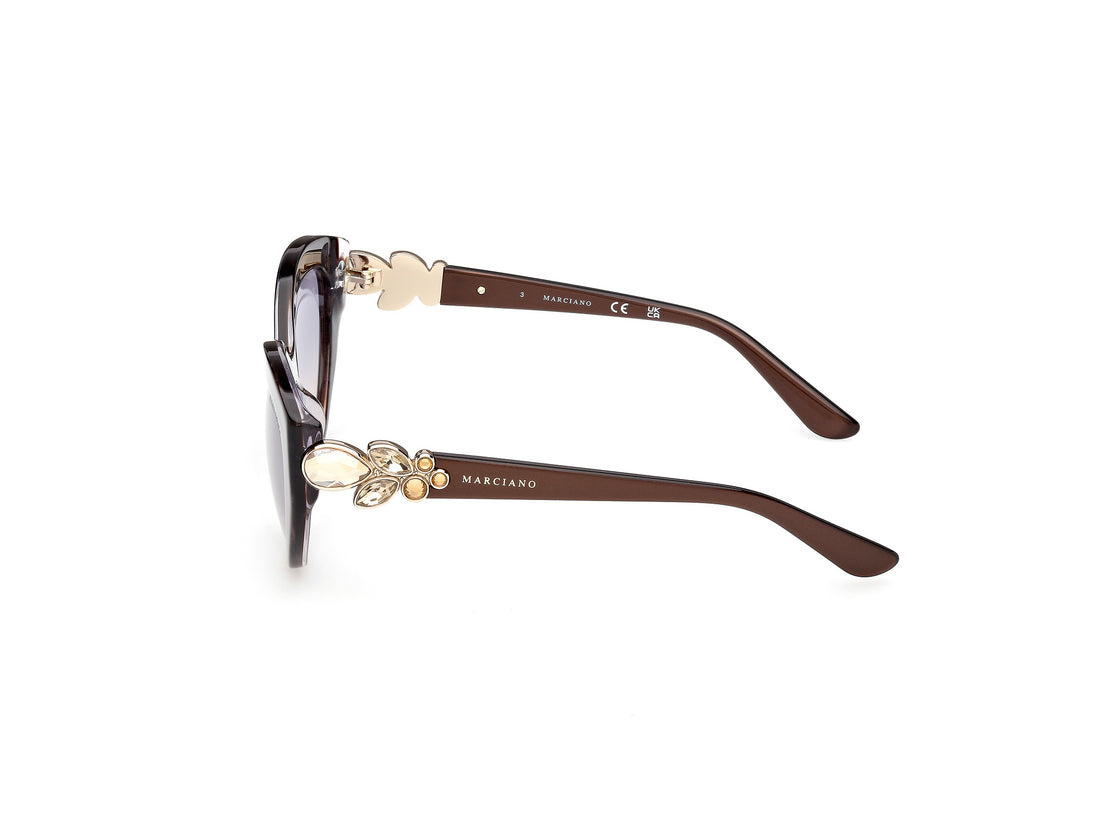 Gafas de sol guess by marciano gm00033 50w marron cat eye femenino talla 54mm - Vista de detalle