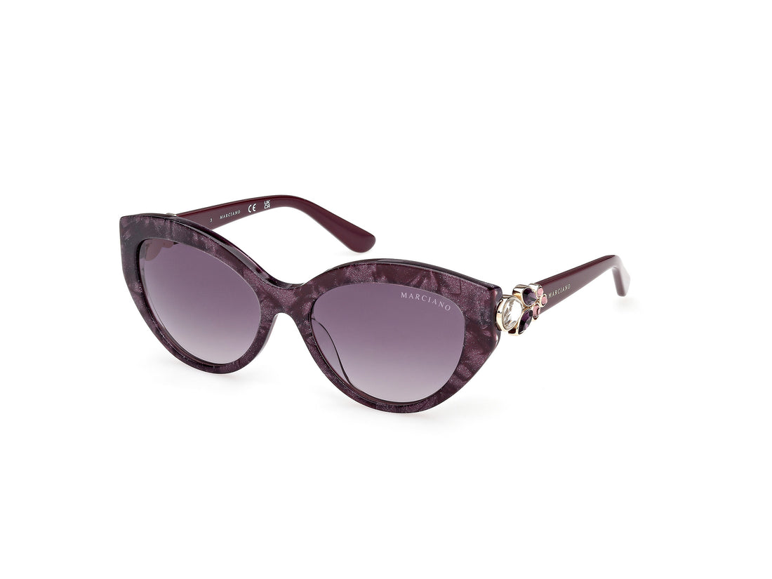 Sunglasses guess by marciano gm00033 83z violeta cat eye femenino size 54mm - Main view
