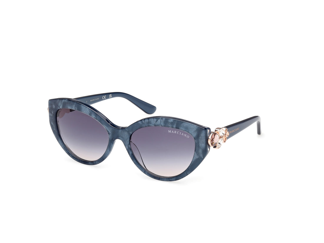 Sunglasses guess by marciano gm00033 92w azul cat eye femenino size 54mm - Main view