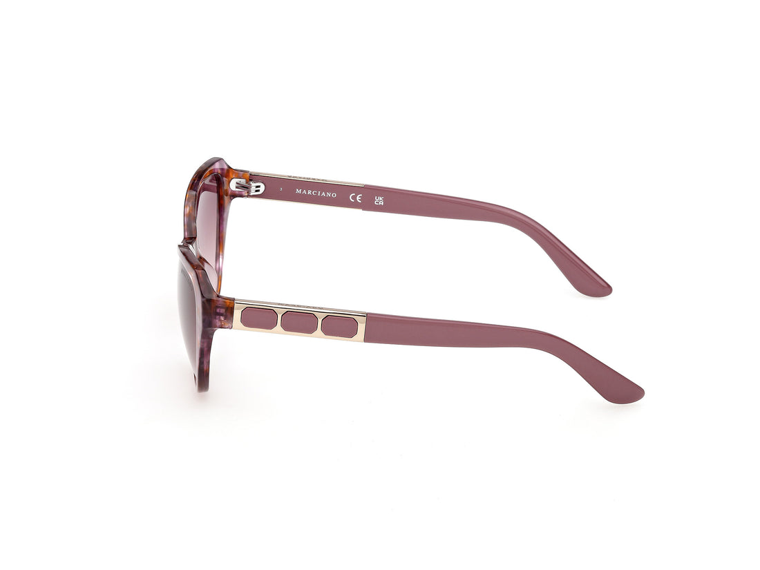 Gafas de sol guess by marciano gm00034 83t violeta cat eye femenino talla 55mm - Vista de detalle