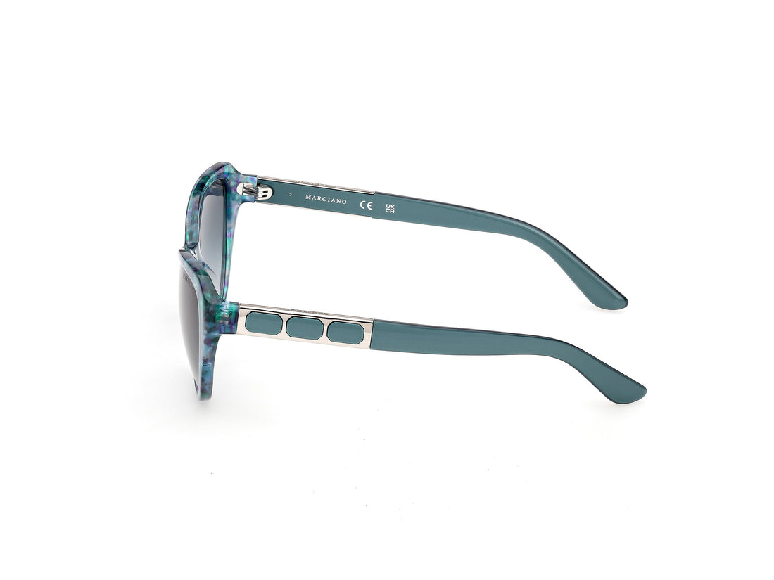 Gafas de sol guess by marciano gm00034 89w azul cat eye femenino talla 55mm - Vista de detalle