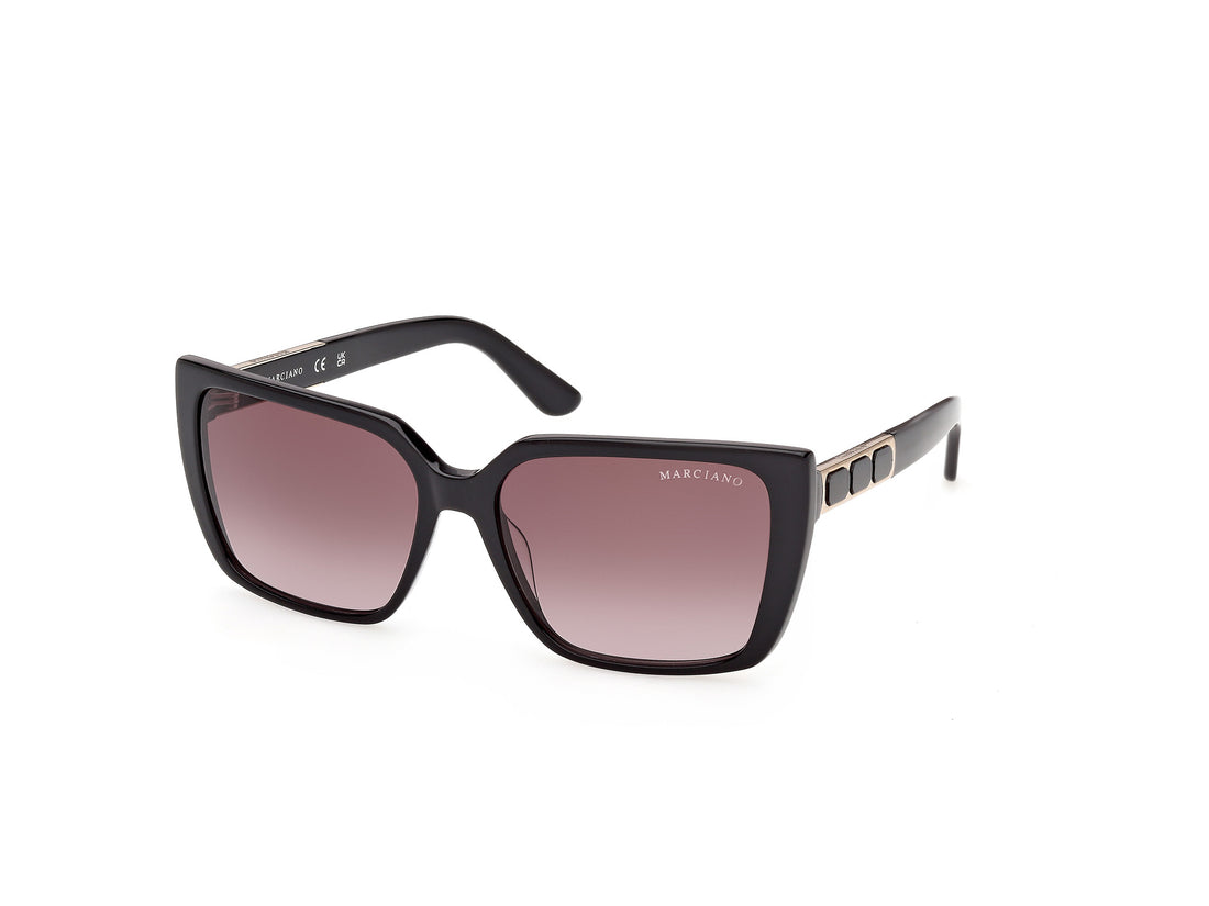 Sunglasses guess by marciano gm00035 01f negro square femenino size 58mm - Main view