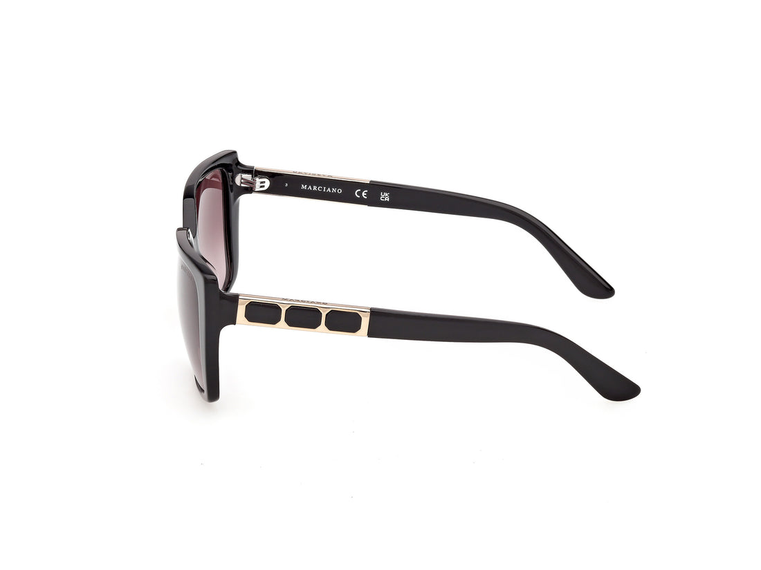 Sunglasses guess by marciano gm00035 01f negro square femenino size 58mm - Detailed view