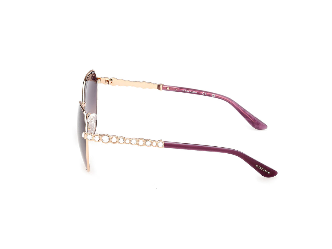 Sunglasses guess by marciano gm00036 32z dorado round femenino size 58mm - Detailed view