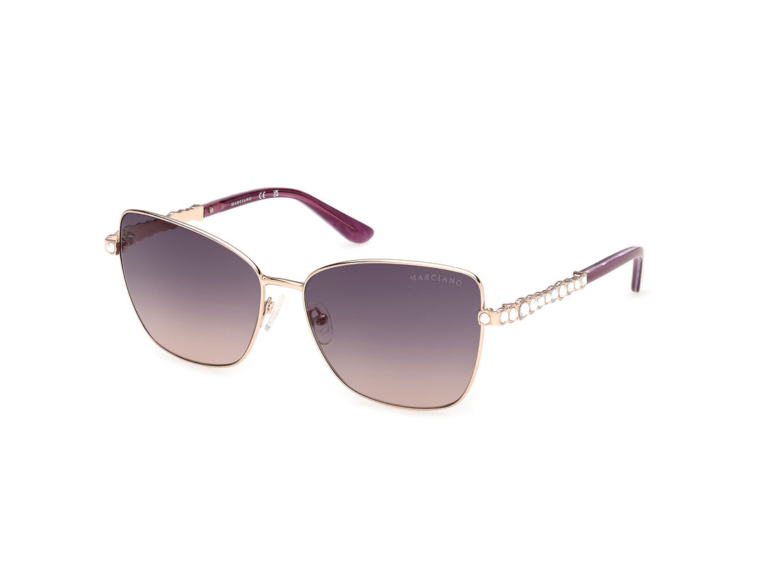 Sunglasses guess by marciano gm00037 32z dorado butterfly femenino size 59mm - Main view