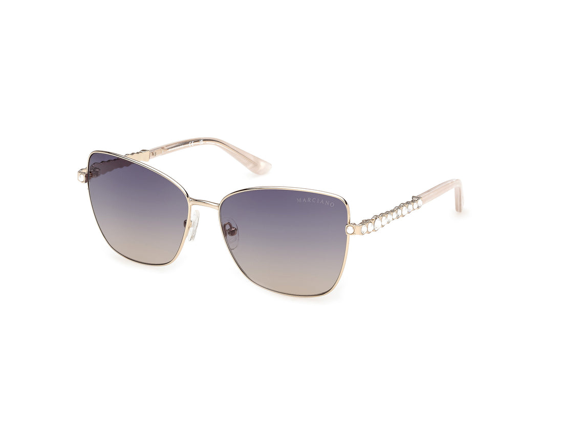 Sunglasses guess by marciano gm00037 33w dorado butterfly femenino size 59mm - Main view
