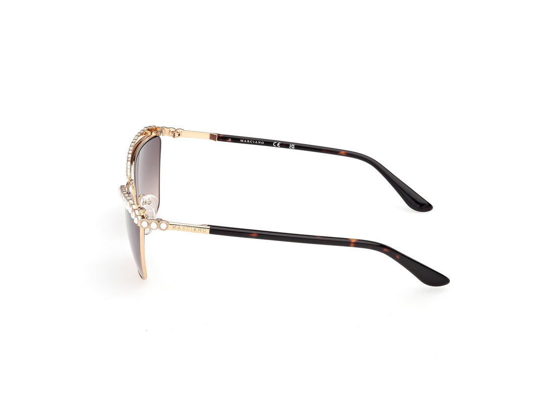Sunglasses guess by marciano gm00038 32f dorado cat eye femenino size 57mm - Detailed view