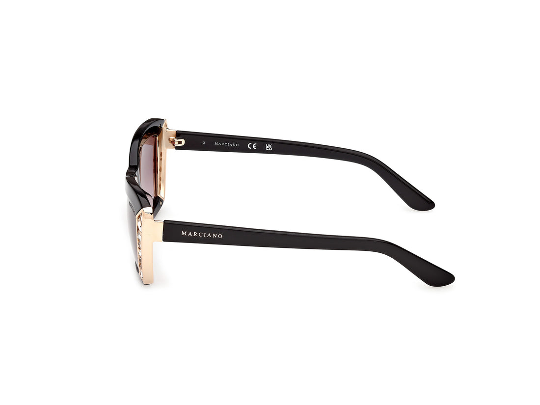 Gafas de sol guess by marciano gm00041 01f negro rectangular femenino talla 55mm - Vista de detalle