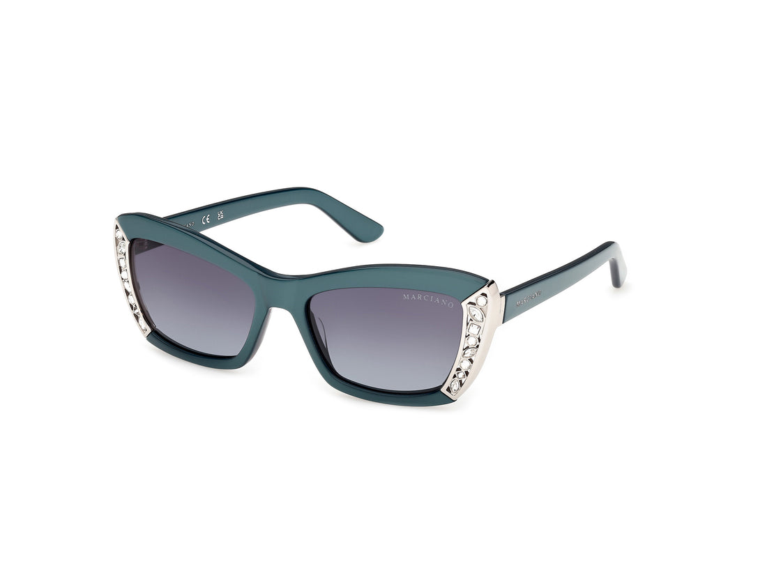 Sunglasses guess by marciano gm00041 87w azul rectangular femenino size 55mm - Main view