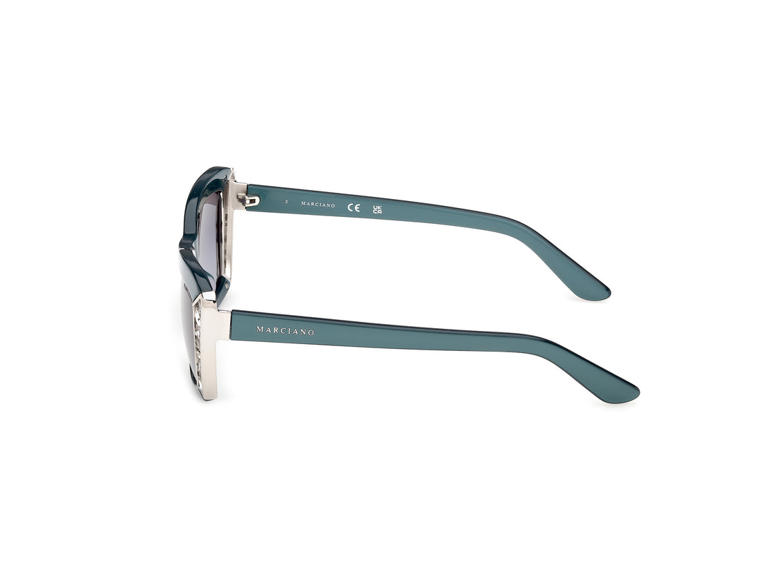 Gafas de sol guess by marciano gm00041 87w azul rectangular femenino talla 55mm - Vista de detalle