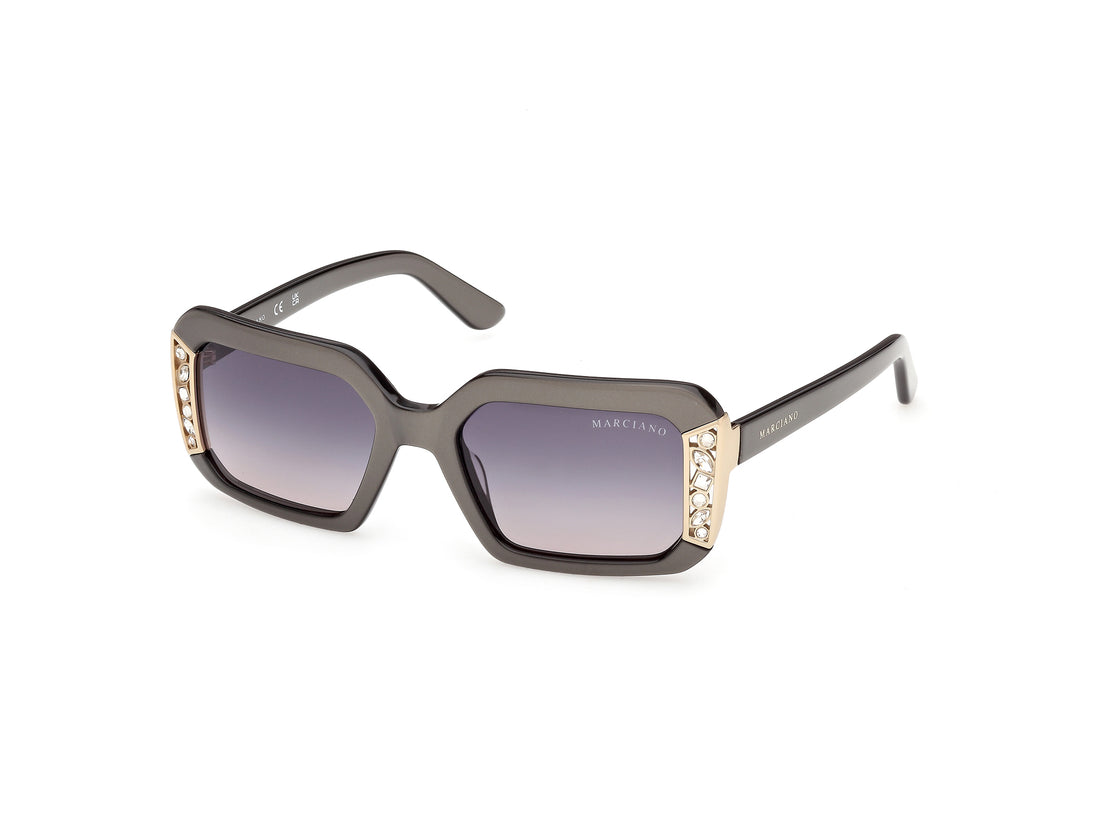 Sunglasses guess by marciano gm00042 20b gris geometric femenino size 53mm - Main view