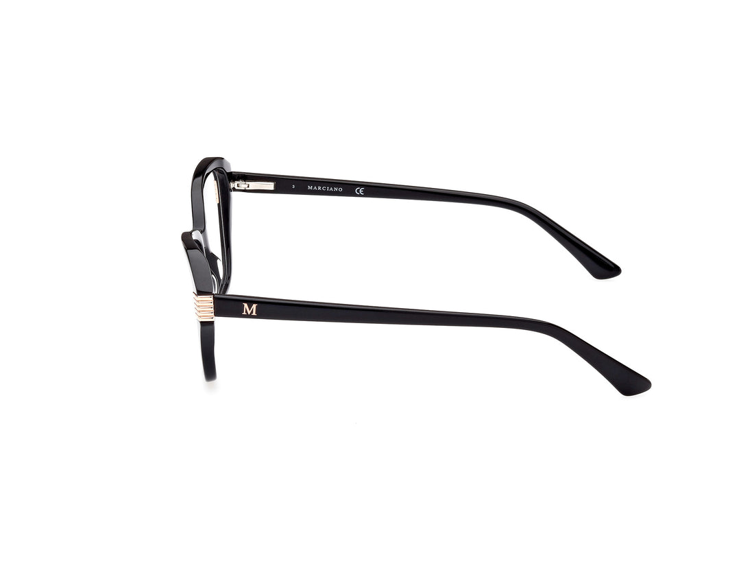 Prescription glasses guess by marciano gm0386 001 negro geometric femenino size 49mm - Detailed view