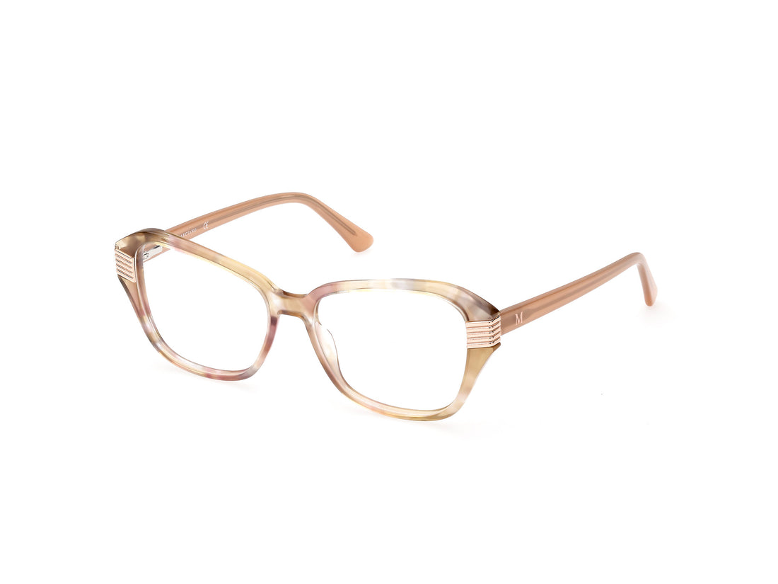 Prescription glasses guess by marciano gm0386 059 beige geometric femenino size 49mm - Main view